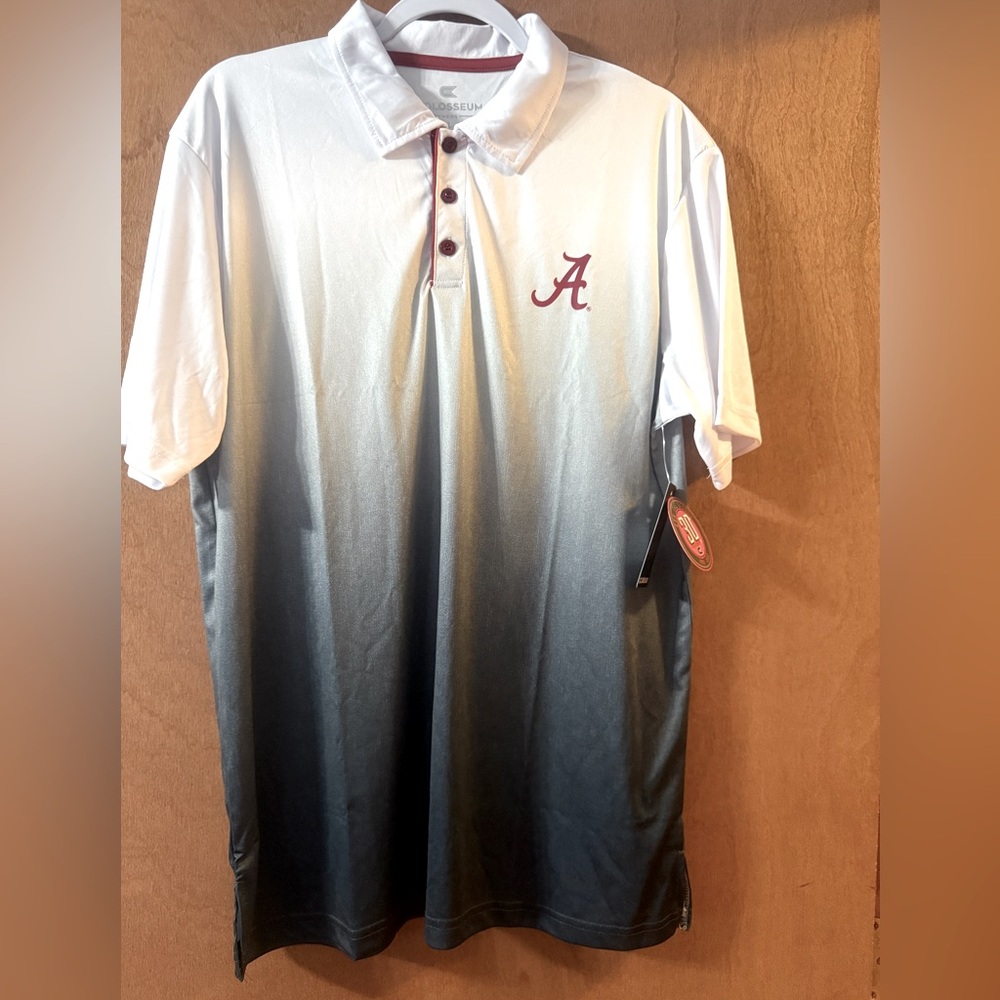 New With Tags Men’s NCAA Ombre Alabama Crimson Tide Polo L